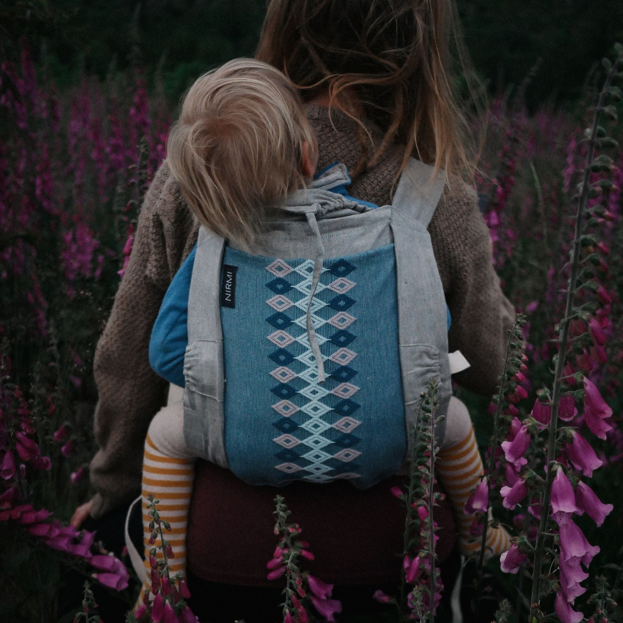 Baby carrier NIRMI Pure with Impact Patch Cholbil (Mexico)