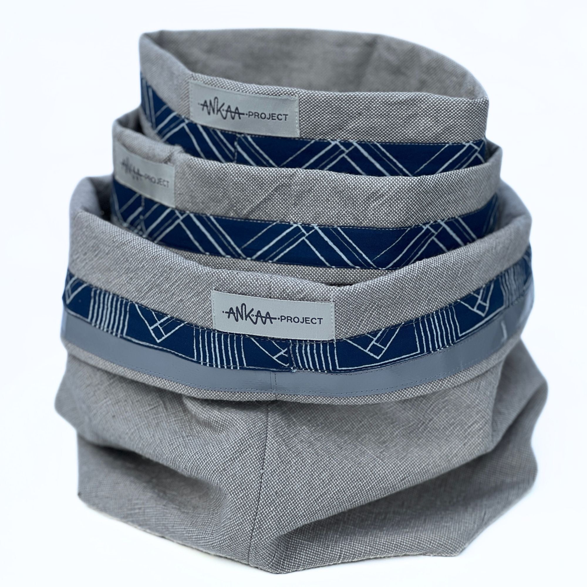 Cesta de tela reciclada