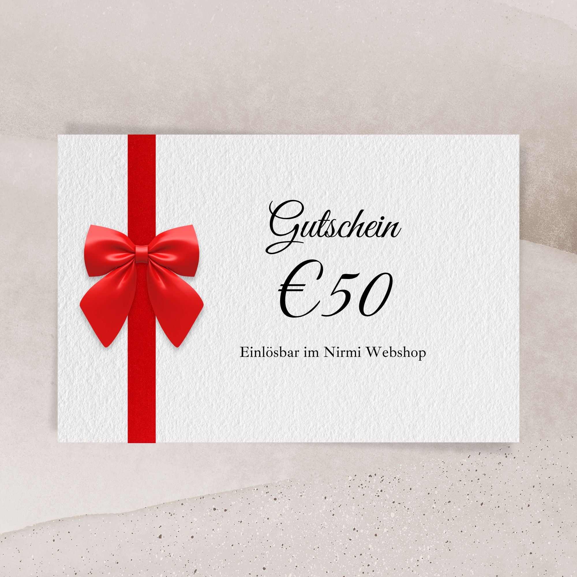 NIRMI gift voucher