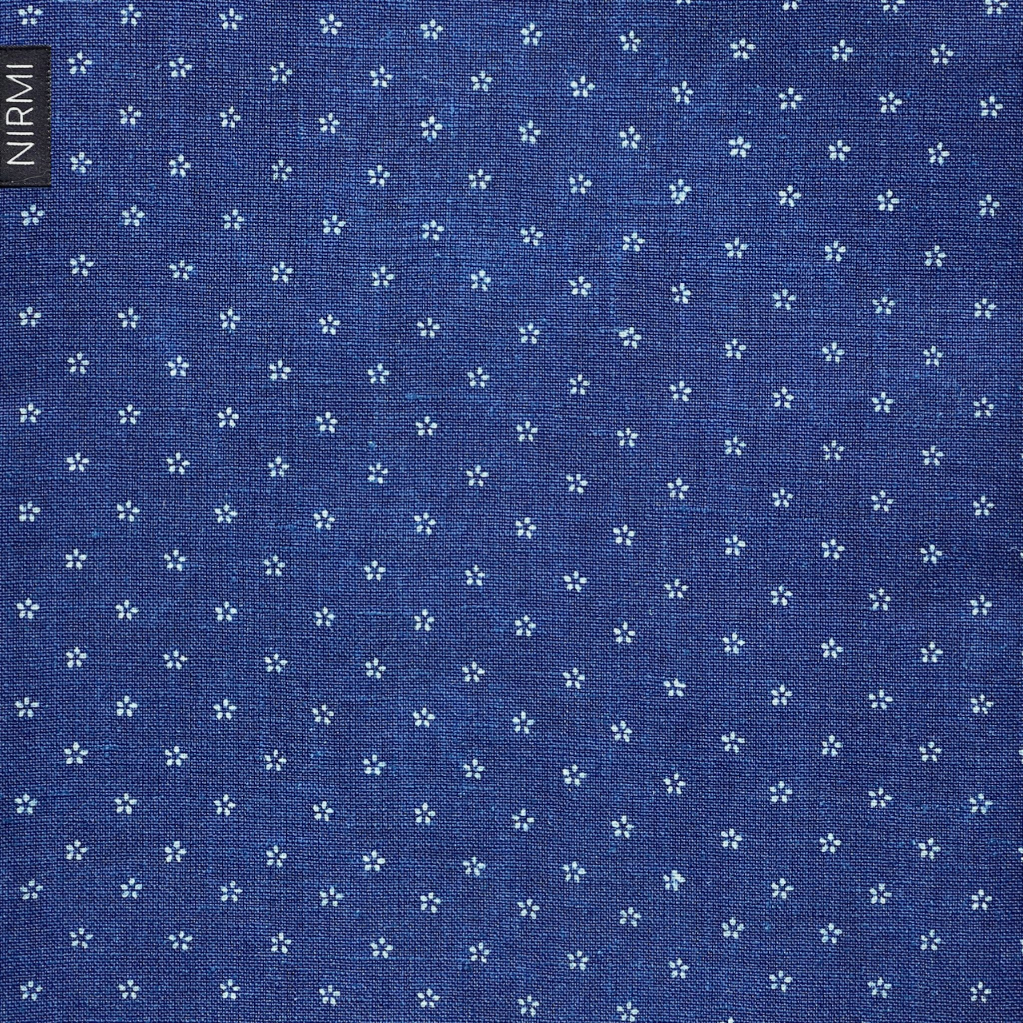 parche estampado azul "flores dispersas" (Austria)