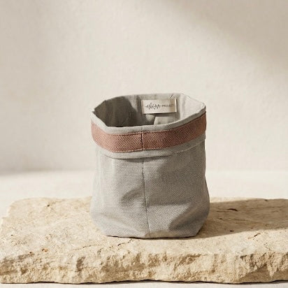 Cesta de tela reciclada