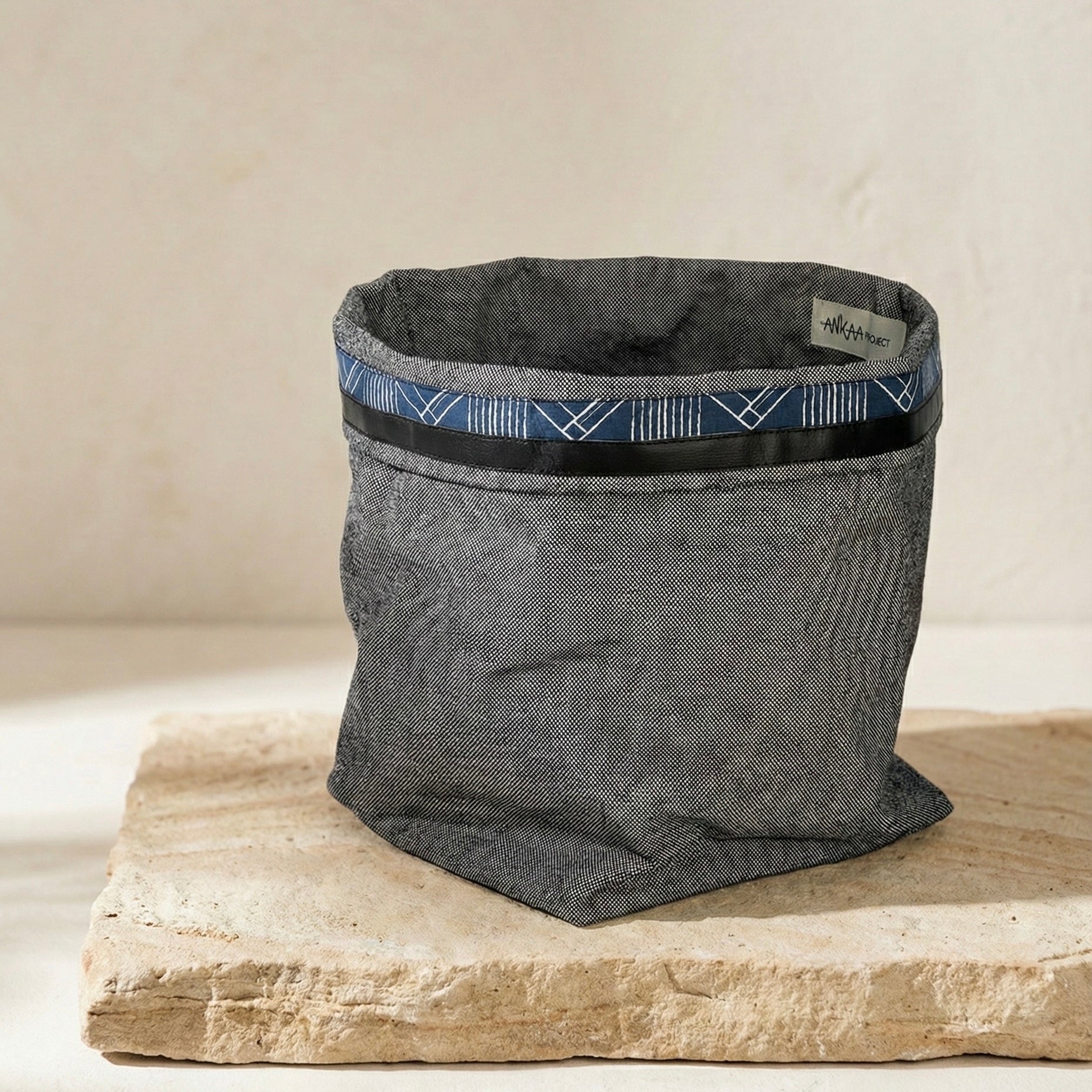 Cesta de tela reciclada